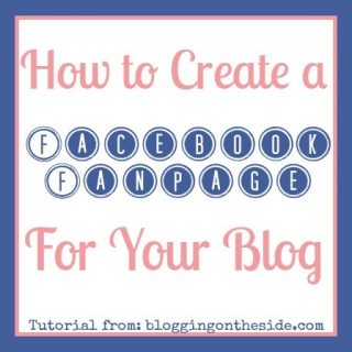 How to create a facebook fanpage for your blog