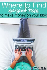 where to find sponsored posts to make money on your blog
