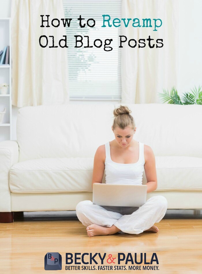 how to revamp old blog posts