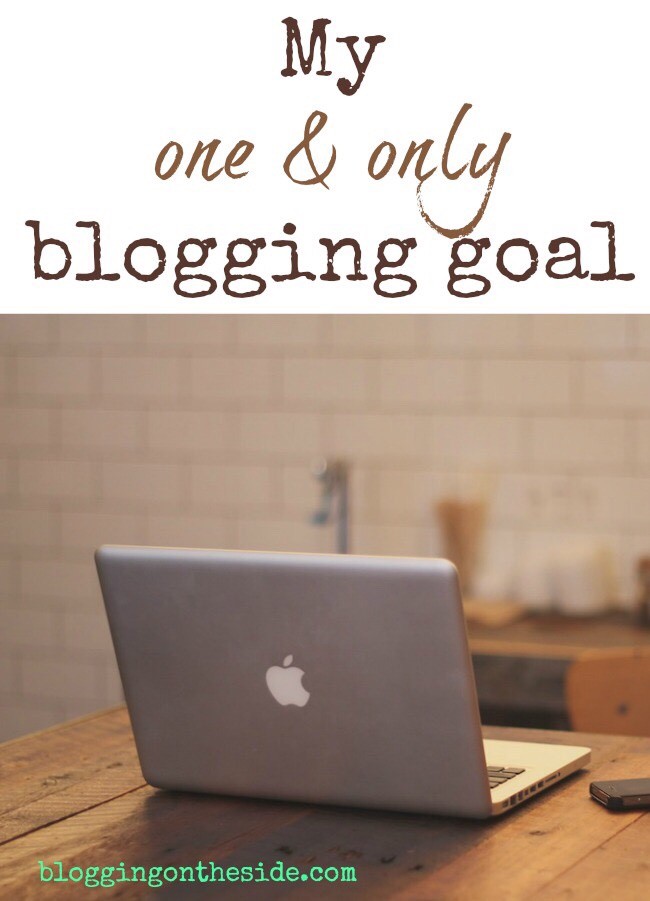 blogging goal