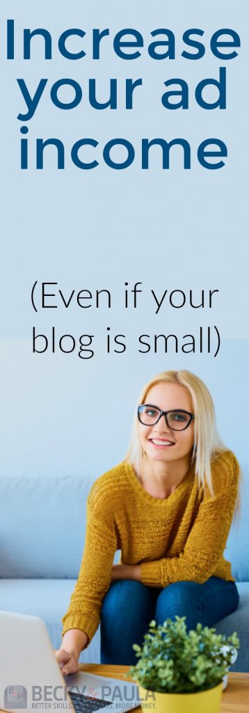 increase your ad income with a small blog