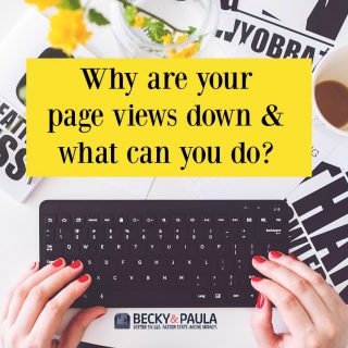 why are my page views down